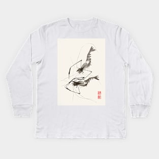 Shrimp-2 Kids Long Sleeve T-Shirt